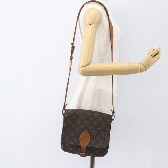 LOUIS VUITTON Monogram Cartouchiere PM Shoulder Bag M51254 LV Auth ka690