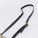 GUCCI GG Supreme Ojiride Bag Leather PVC Leather Beige Black 500781 Auth ka6900A-8