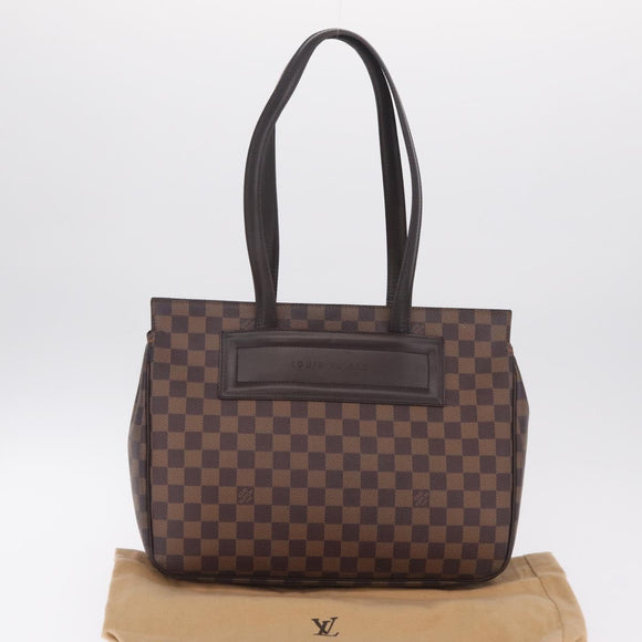 LOUIS VUITTON Damier Ebene Parioli PM Tote Bag N51123 LV Auth ka6901A