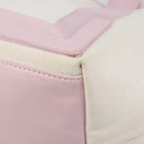 Balenciaga Navy Cabas Hand Bag Canvas Pink Silver 339933 Auth ka6905A-13