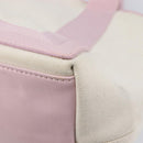 Balenciaga Navy Cabas Hand Bag Canvas Pink Silver 339933 Auth ka6905A-15