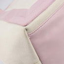 Balenciaga Navy Cabas Hand Bag Canvas Pink Silver 339933 Auth ka6905A-16