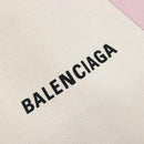 Balenciaga Navy Cabas Hand Bag Canvas Pink Silver 339933 Auth ka6905A-18