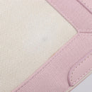 Balenciaga Navy Cabas Hand Bag Canvas Pink Silver 339933 Auth ka6905A-19