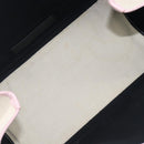 Balenciaga Navy Cabas Hand Bag Canvas Pink Silver 339933 Auth ka6905A-21