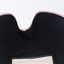 Balenciaga Navy Cabas Hand Bag Canvas Pink Silver 339933 Auth ka6905A-22