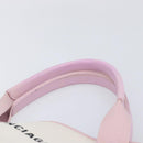 Balenciaga Navy Cabas Hand Bag Canvas Pink Silver 339933 Auth ka6905A-9
