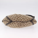 GUCCI GG Canvas Abbey Shoulder Bag Beige Gold 204940 Auth ka6911A-11