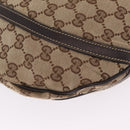 GUCCI GG Canvas Abbey Shoulder Bag Beige Gold 204940 Auth ka6911A-12
