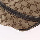 GUCCI GG Canvas Abbey Shoulder Bag Beige Gold 204940 Auth ka6911A-14