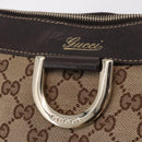 GUCCI GG Canvas Abbey Shoulder Bag Beige Gold 204940 Auth ka6911A-16
