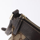 GUCCI GG Canvas Abbey Shoulder Bag Beige Gold 204940 Auth ka6911A-18