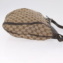 GUCCI GG Canvas Abbey Shoulder Bag Beige Gold 204940 Auth ka6911A-4
