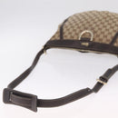 GUCCI GG Canvas Abbey Shoulder Bag Beige Gold 204940 Auth ka6911A-7