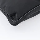 PRADA Shoulder Bag Nylon Black Silver Auth ka6912-11