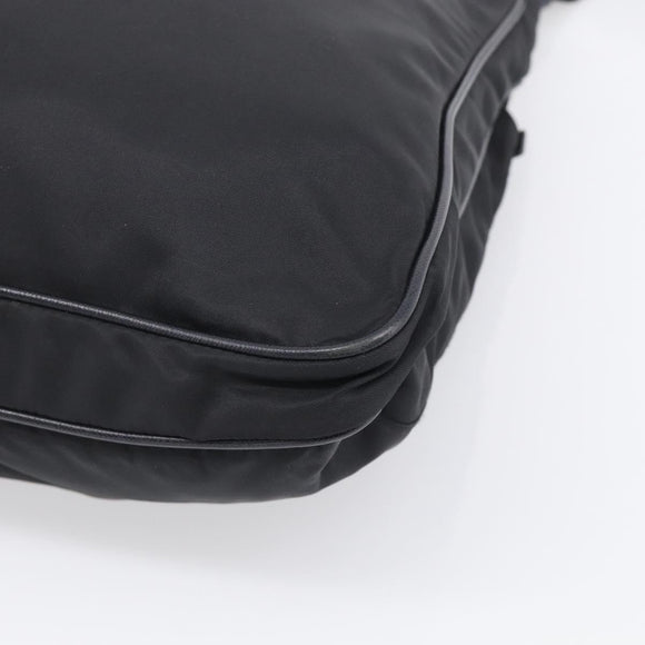PRADA Shoulder Bag Nylon Black Silver Auth ka6912