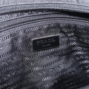 PRADA Shoulder Bag Nylon Black Silver Auth ka6912-16