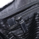 PRADA Shoulder Bag Nylon Black Silver Auth ka6912-20