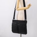 PRADA Shoulder Bag Nylon Black Silver Auth ka6912-25