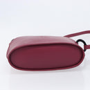 Saint Laurent Shoulder Bag Leather Bordeaux Auth ka6915A-10