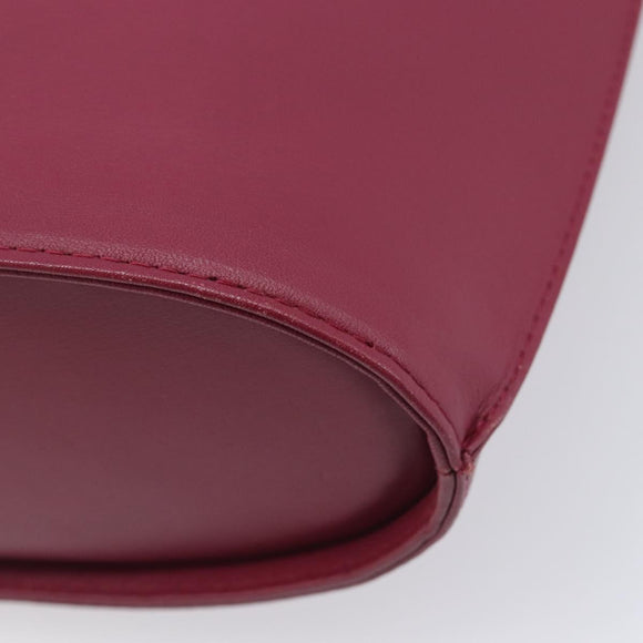 Saint Laurent Shoulder Bag Leather Bordeaux Auth ka6915A