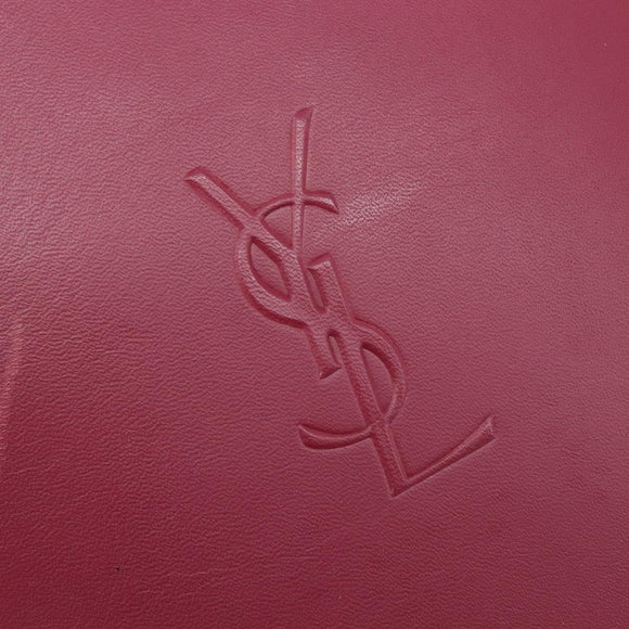 Saint Laurent Shoulder Bag Leather Bordeaux Auth ka6915A