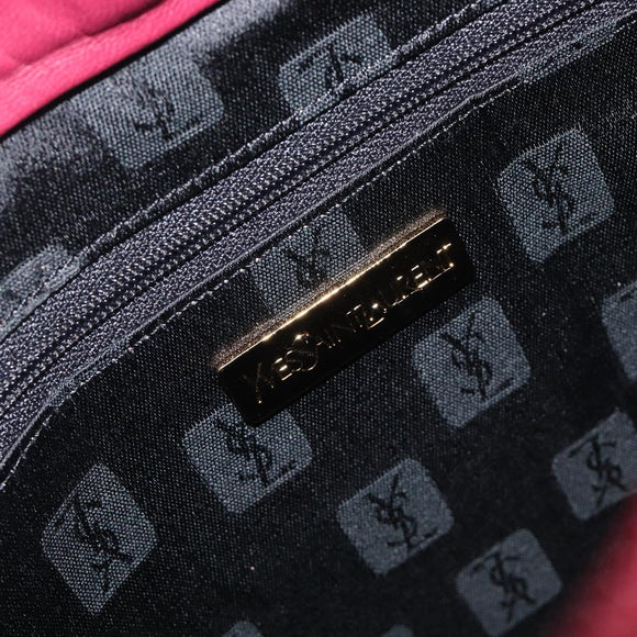 Saint Laurent Shoulder Bag Leather Bordeaux Auth ka6915A