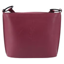 Saint Laurent Shoulder Bag Leather Bordeaux Auth ka6915A-2