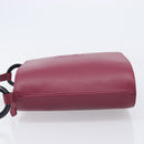 Saint Laurent Shoulder Bag Leather Bordeaux Auth ka6915A-5