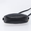 GUCCI GG Marmont Shoulder Bag Leather Black Gold 448065 Auth ka6917V-10
