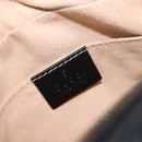 GUCCI GG Marmont Shoulder Bag Leather Black Gold 448065 Auth ka6917V-18