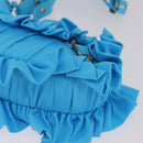 Balenciaga Luka Goal Shoulder Bag Nylon Light Blue Silver 671309 Auth ka6918M-12