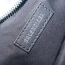Balenciaga Luka Goal Shoulder Bag Nylon Light Blue Silver 671309 Auth ka6918M-18