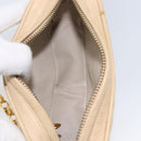CHANEL Matelasse Chain Shoulder Bag Lamb Skin Beige Gold CC Auth ka6924A-26