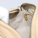 CHANEL Matelasse Chain Shoulder Bag Lamb Skin Beige Gold CC Auth ka6924A-28