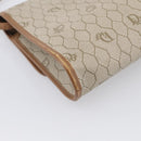 Christian Dior Honeycomb Canvas Shoulder Bag PVC Beige Gold Auth ka6925-13