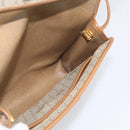 Christian Dior Honeycomb Canvas Shoulder Bag PVC Beige Gold Auth ka6925-18
