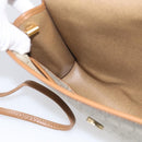 Christian Dior Honeycomb Canvas Shoulder Bag PVC Beige Gold Auth ka6925-19