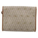 Christian Dior Honeycomb Canvas Shoulder Bag PVC Beige Gold Auth ka6925-3