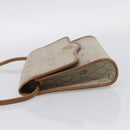 Christian Dior Honeycomb Canvas Shoulder Bag PVC Beige Gold Auth ka6925-4
