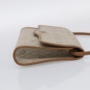 Christian Dior Honeycomb Canvas Shoulder Bag PVC Beige Gold Auth ka6925-5