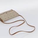 Christian Dior Honeycomb Canvas Shoulder Bag PVC Beige Gold Auth ka6925-7
