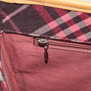 BURBERRY Nova Check Blue Label Shoulder Bag Canvas Red Silver Auth ka6927-25