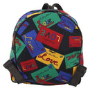Saint Laurent Backpack Nylon Multicolor Gold Auth ka6928-3