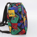 Saint Laurent Backpack Nylon Multicolor Gold Auth ka6928-4