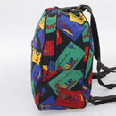 Saint Laurent Backpack Nylon Multicolor Gold Auth ka6928-5