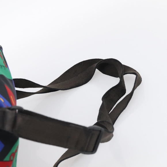 Saint Laurent Backpack Nylon Multicolor Gold Auth ka6928