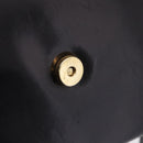 Bally Shoulder Bag Leather Black Gold Auth ka6937-17
