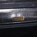 Bally Shoulder Bag Leather Black Gold Auth ka6937-18