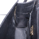 Bally Shoulder Bag Leather Black Gold Auth ka6937-21